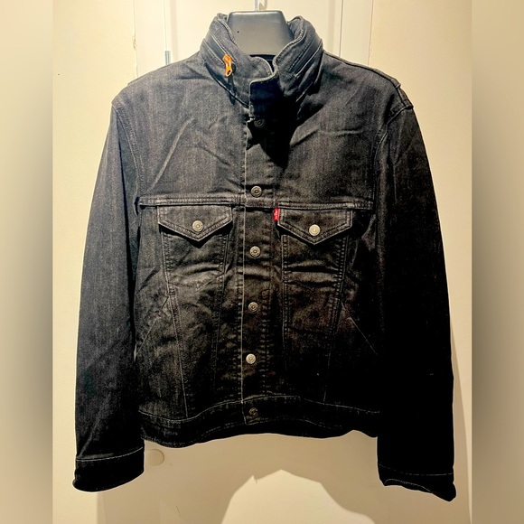 Levi’s Trucker/motorcycle Jacket with reflective signs - Picture 1 of 7